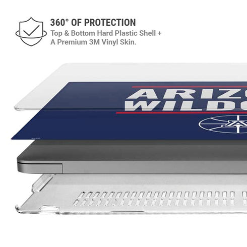 University of Arizona Wildcats Basketball Mark MacBook Pro 14in (2021-24) Case plus Skin
